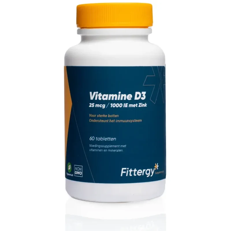 Fittergy Vitamine D3 25 mcg met zink
