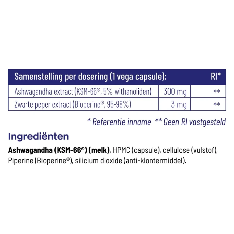 Vitakruid Ashwagandha KSM-66 & bioperine