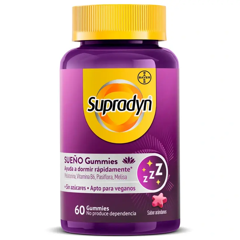Supradyn Sueño Y Serenidad Gummies Melatonina Y Vitamina B6 , 60 caramelos de goma