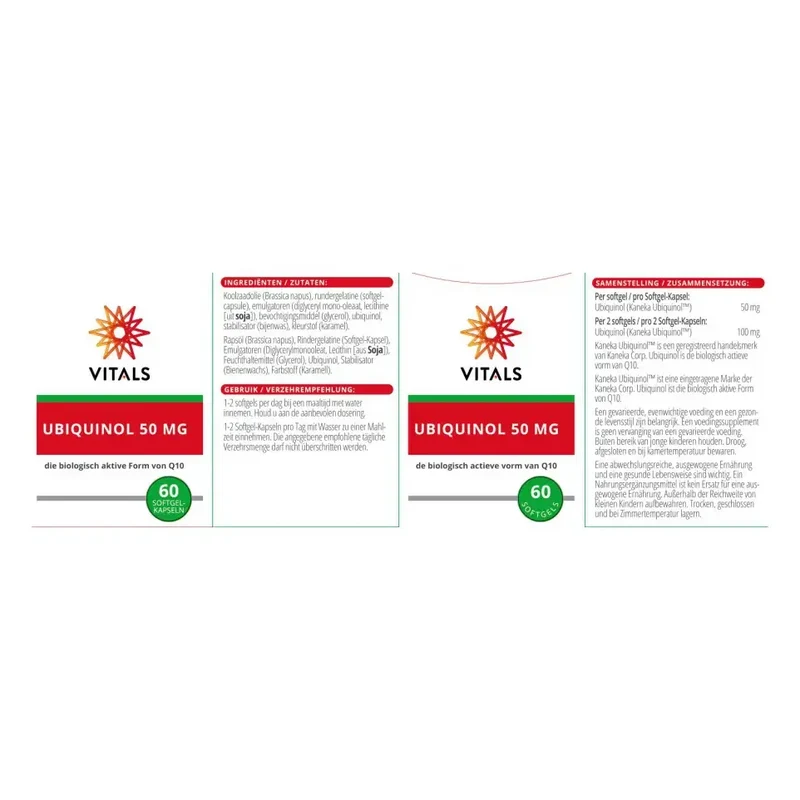 Vitals Ubiquinol 50 mg