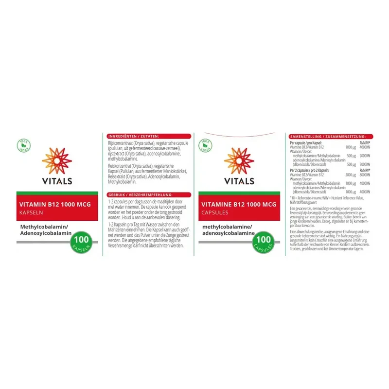 Vitals Vitamine B12 1000 mcg