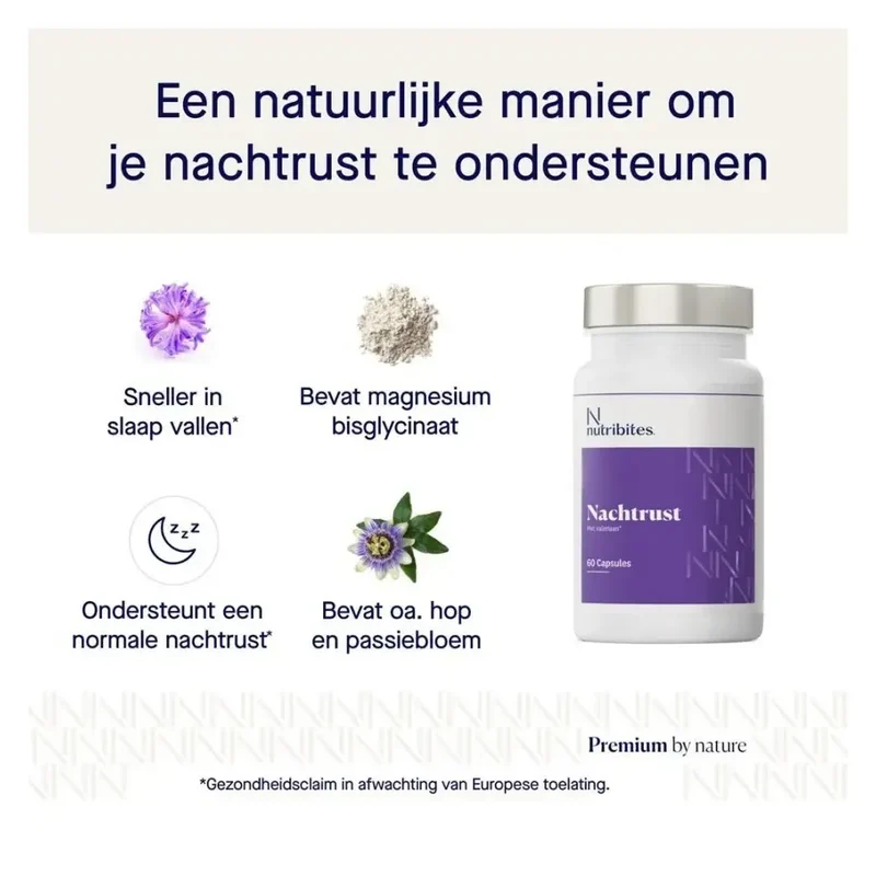 Nutribites Nachtrust met valeriaan 60 capsules