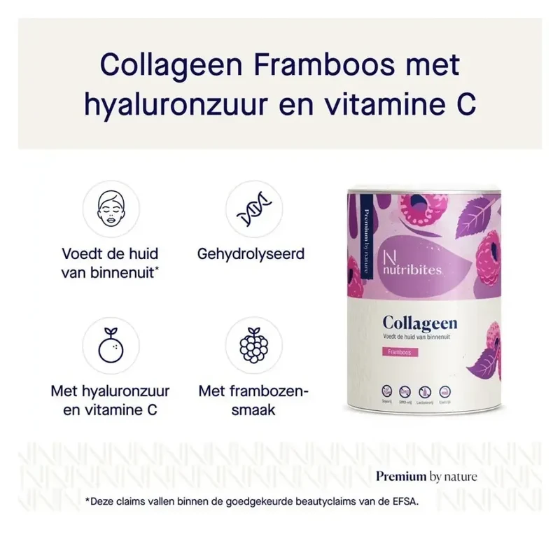 Nutribites Collageen framboos 360 gram