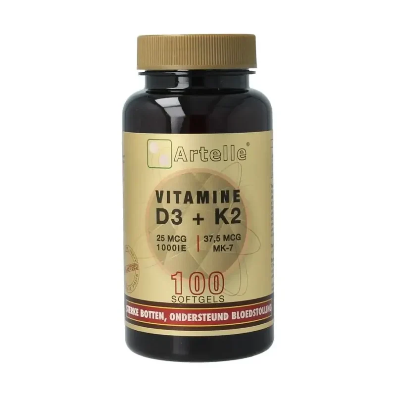 Artelle Viitamine D3 25mcg + K2 100 softgels