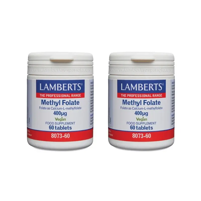 Lamberts Methyl Folate 400 Mg, 2X60 Tabletas