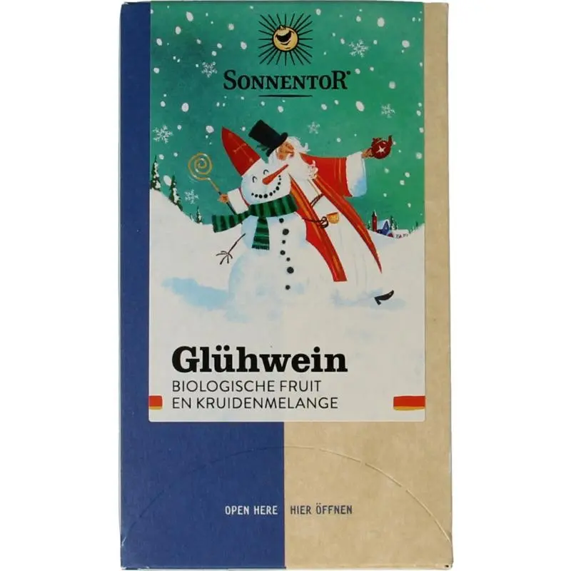 Sonnentor Gluhwein kruidenmix builtjes biologisch 18 zakjes