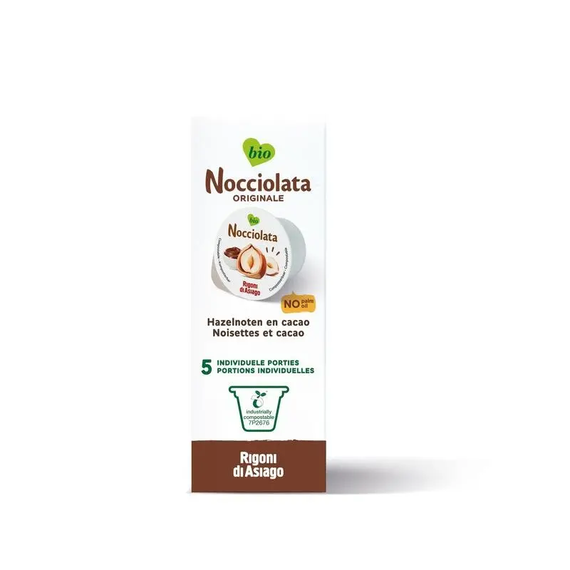 Nocciolata Originale cups 5 x 20g biologisch 100 gram