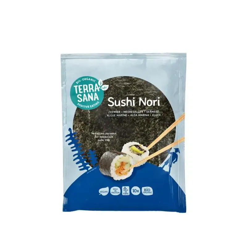 Terrasana Sushi nori bio - 10 vellen bio 28 gram
