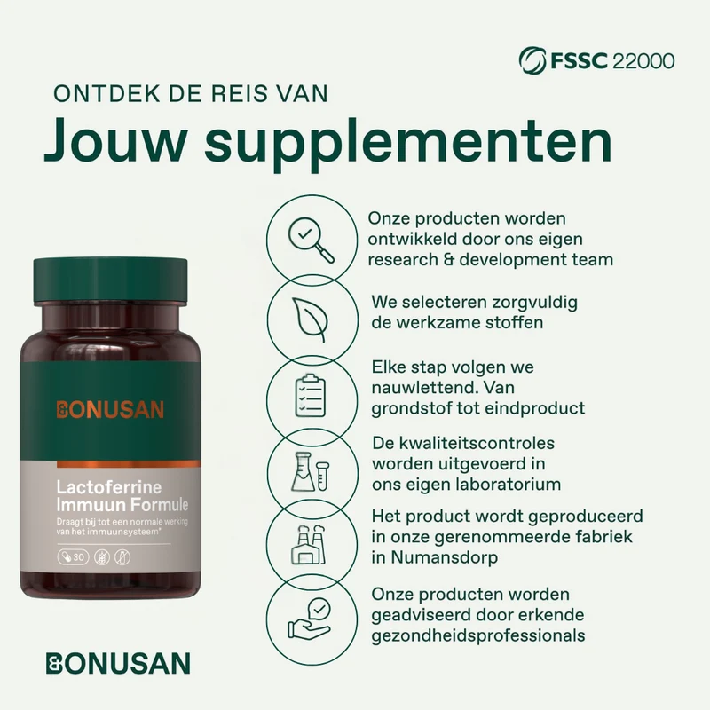Bonusan Lactoferrine Immuun formule 30 capsules