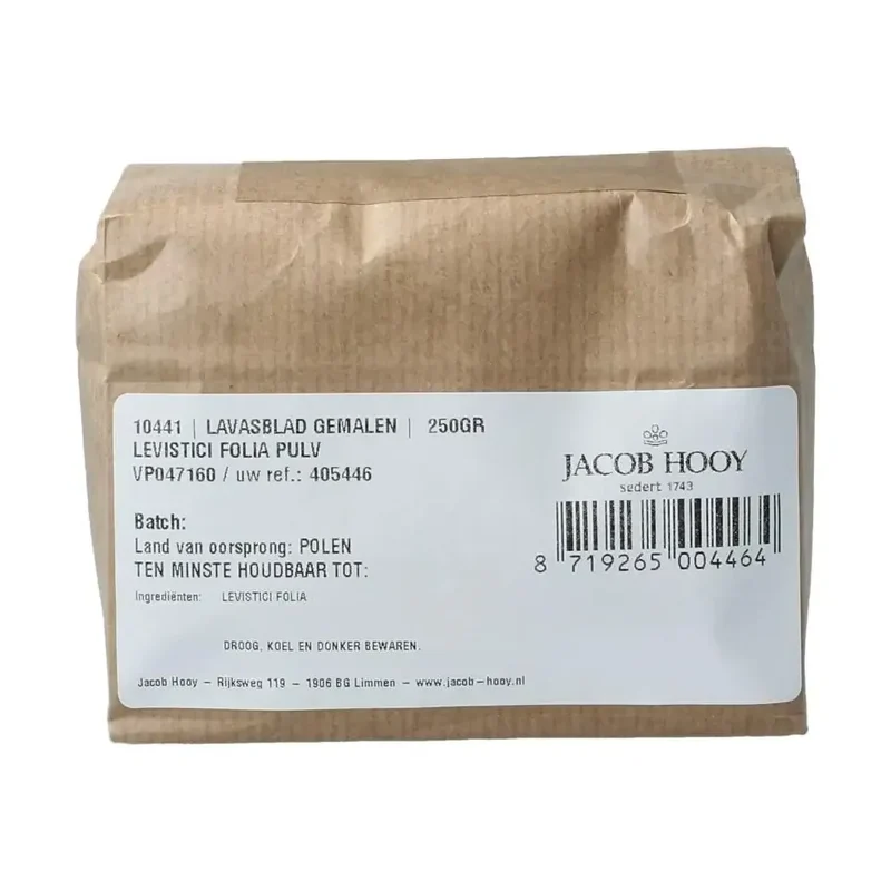 Jacob Hooy Lavasblad gemalen 250 gram