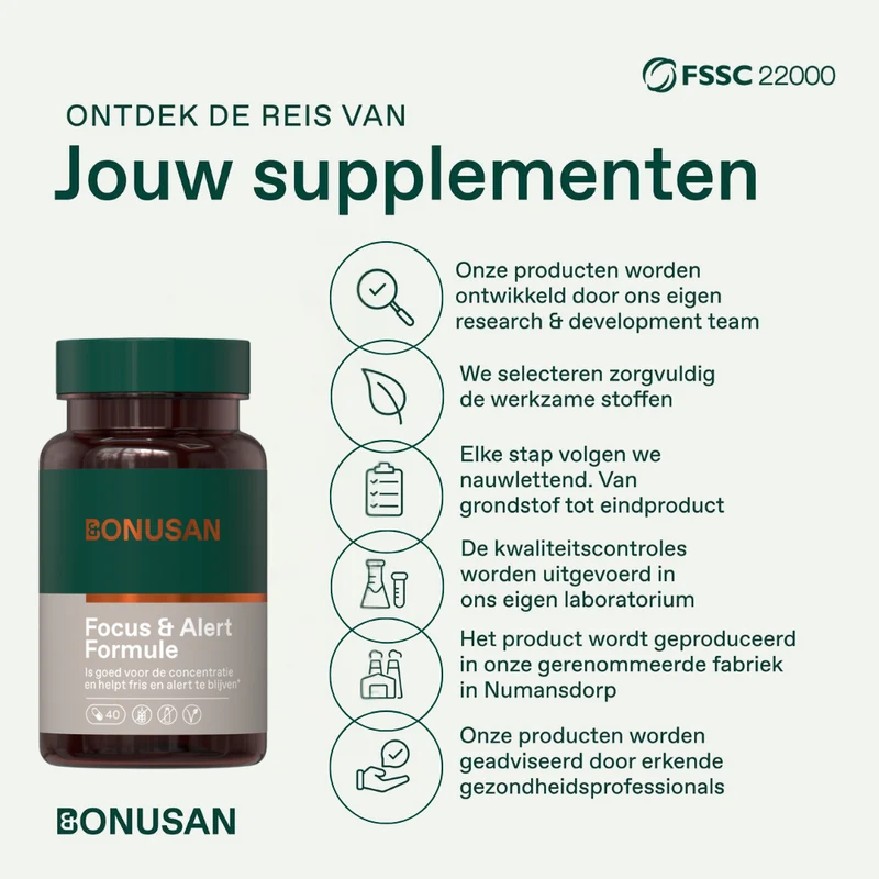 Bonusan Focus en Alert formule 40 capsules