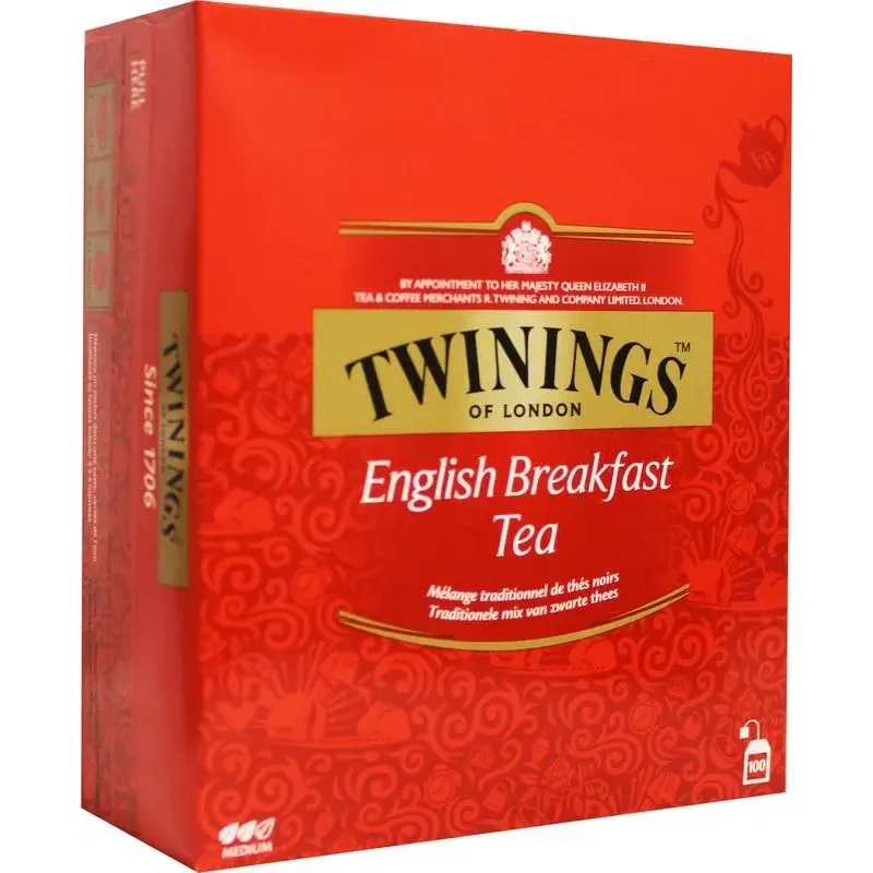 Twinings English breakfast tea 100 zakjes