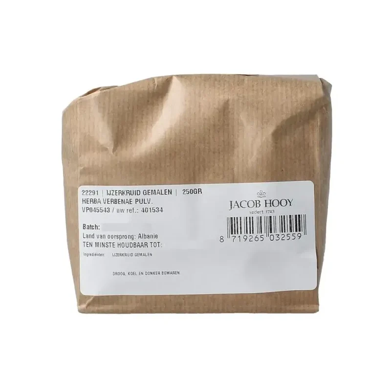 Jacob Hooy IJzerkruid gemalen 250 gram