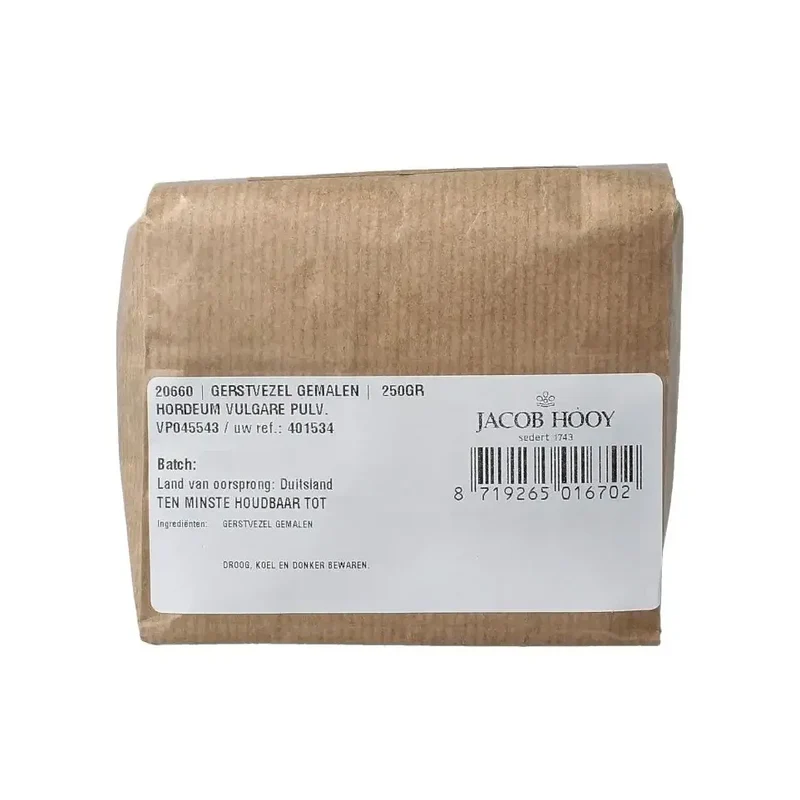 Jacob Hooy Gerstvezel gemalen 250 gram