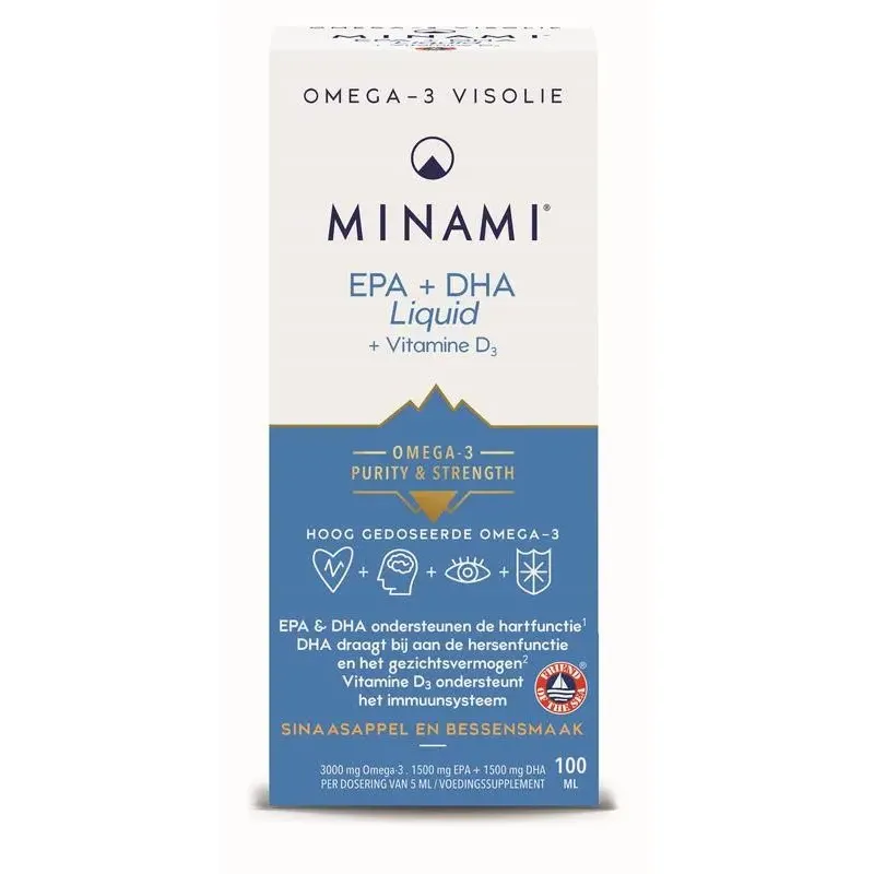 Minami EPA + DHA Liquid en vitamine D3 100 ml