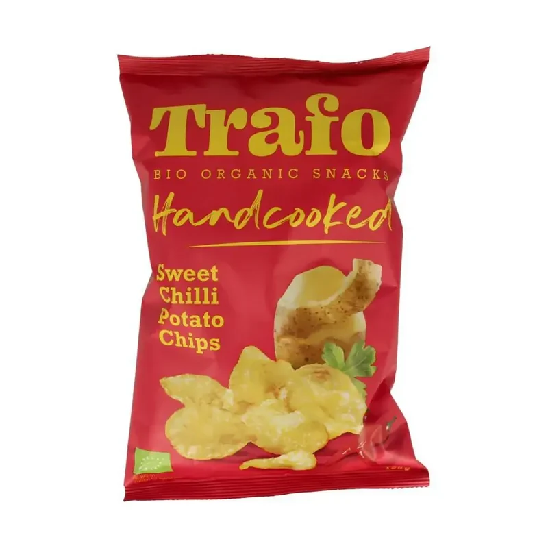 Trafo Chips handcooked sweet chili 125 gram