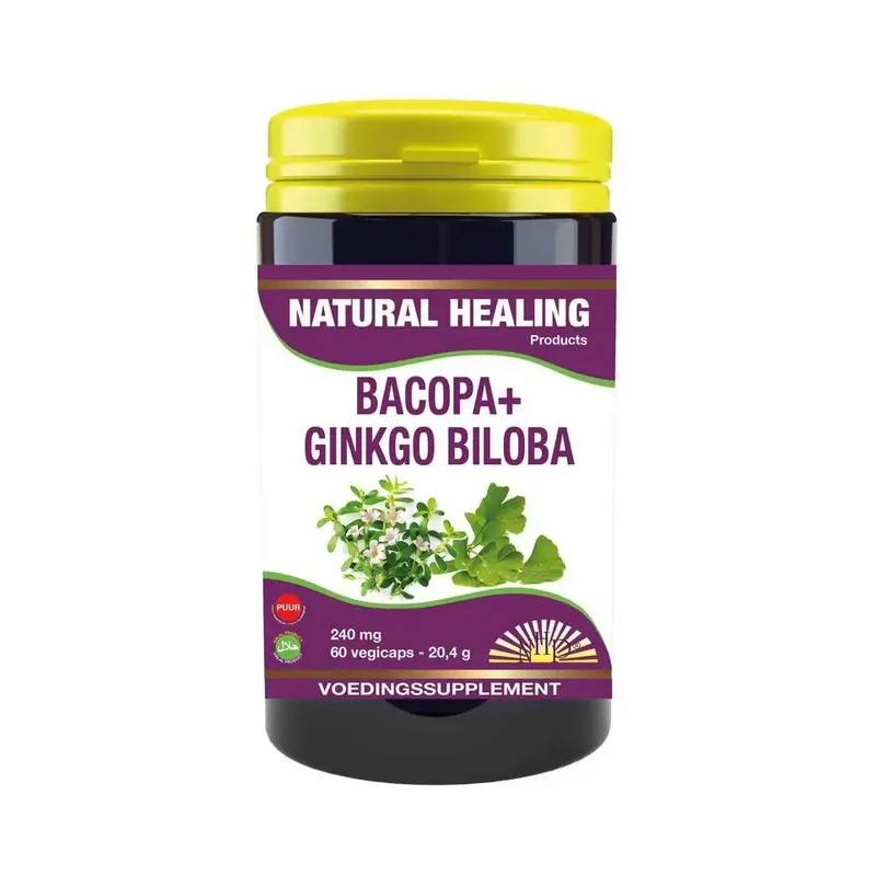 NHP Bacopa met ginkgo biloba puur 60 vcaps