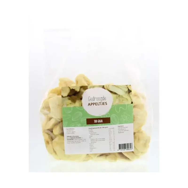 Mijnnatuurwinkel Gedroogde appeltjes 500 gram