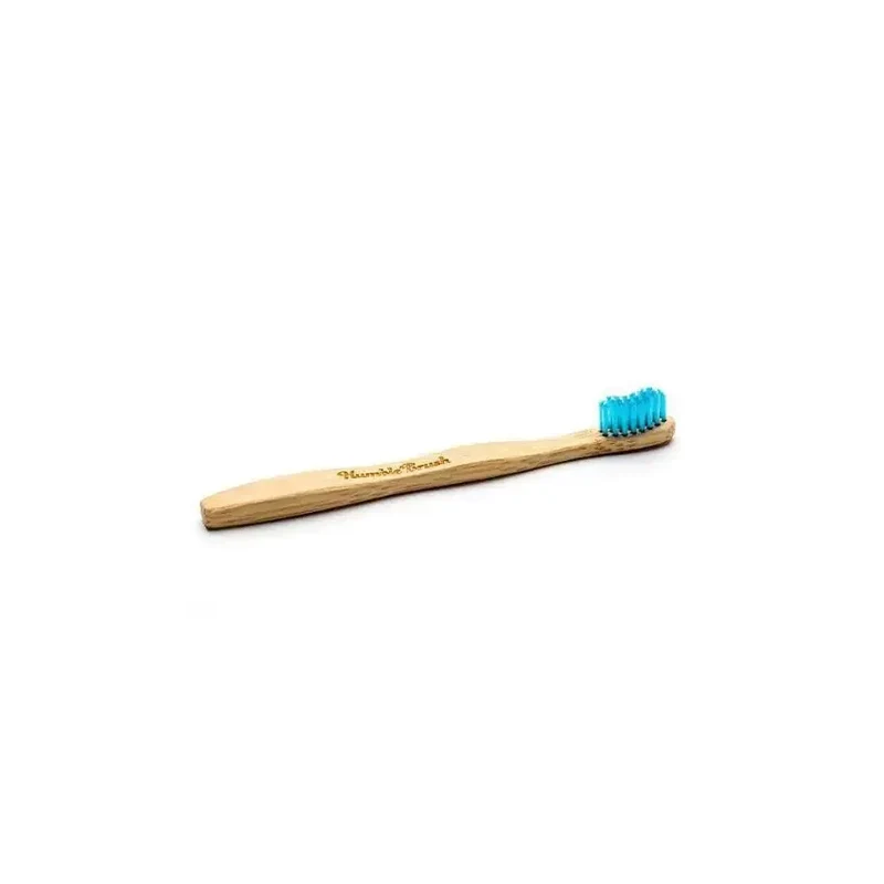 The Humble Co Tandenborstel bamboe kids blauw brush soft