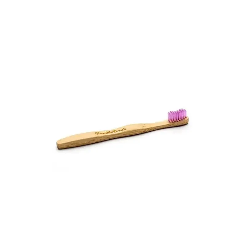 The Humble Co Tandenborstel bamboe kids roze brush soft