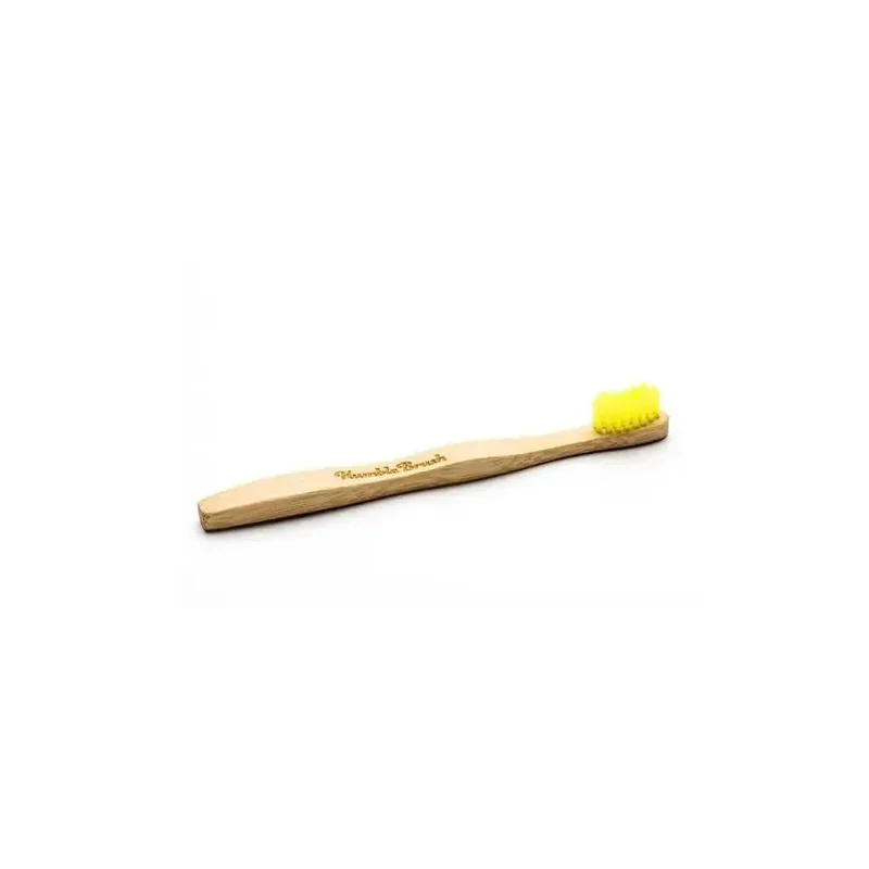 The Humble Co Tandenborstel bamboe kids geel brush soft