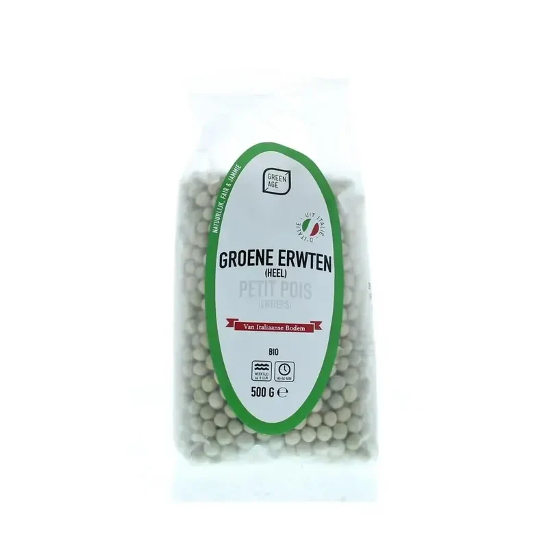 Greenage Groene erwten 500 gram