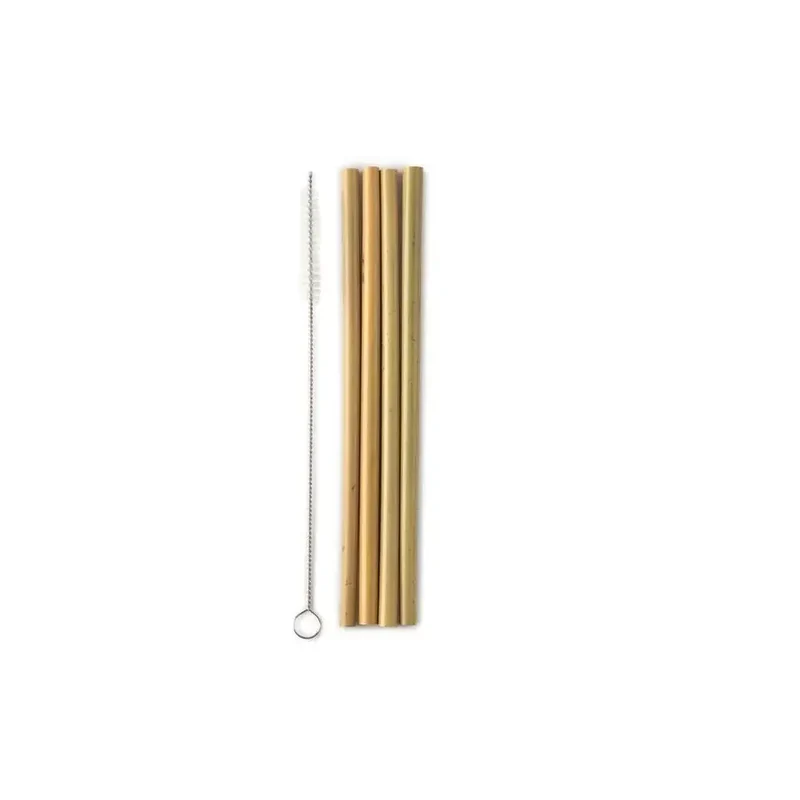 The Humble Co Rietjes bamboe + borstel 4 stuks