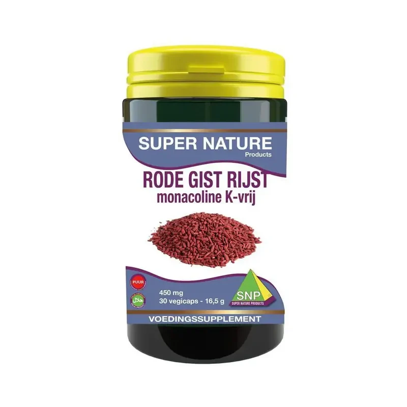 SNP Rode gist rijst monacoline K vrij 30 capsules
