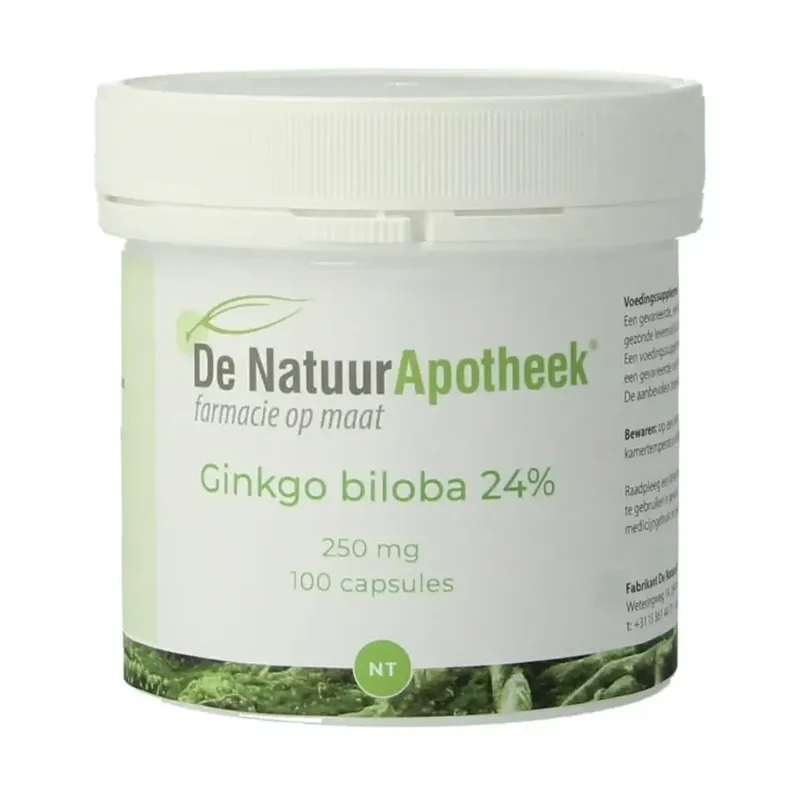 Natuurapotheek Ginkgo biloba 24% 100 capsules