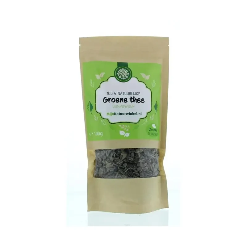 Mijnnatuurwinkel Groene thee gunpowder 100 gram