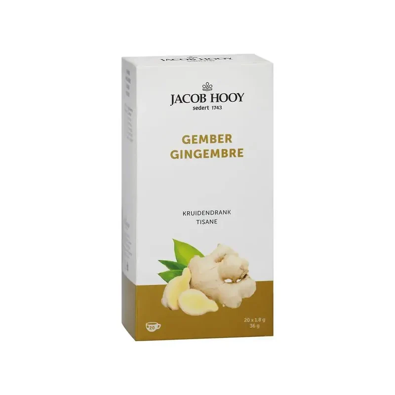 Jacob Hooy Gember thee gold 20 zakjes