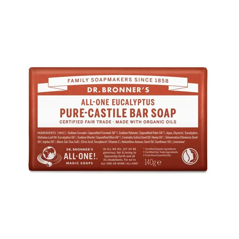 DR Bronners Barsoap eucalyptus 140 gram