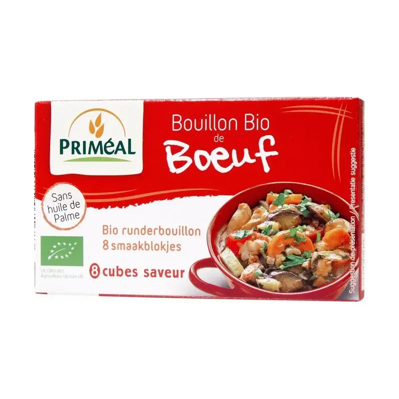 Primeal Runderbouillon blokjes 10 gram 8 stuks