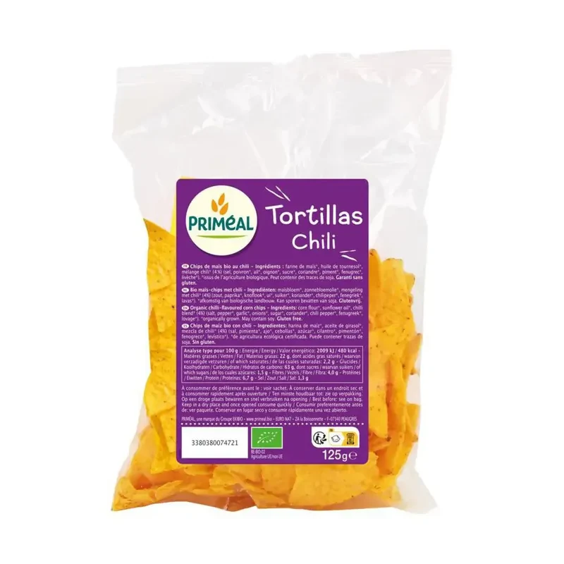 Primeal Tortillas chili 125 gram