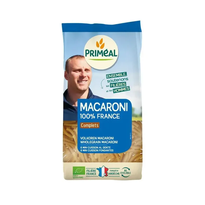 Primeal Volkoren macaroni 500 gram