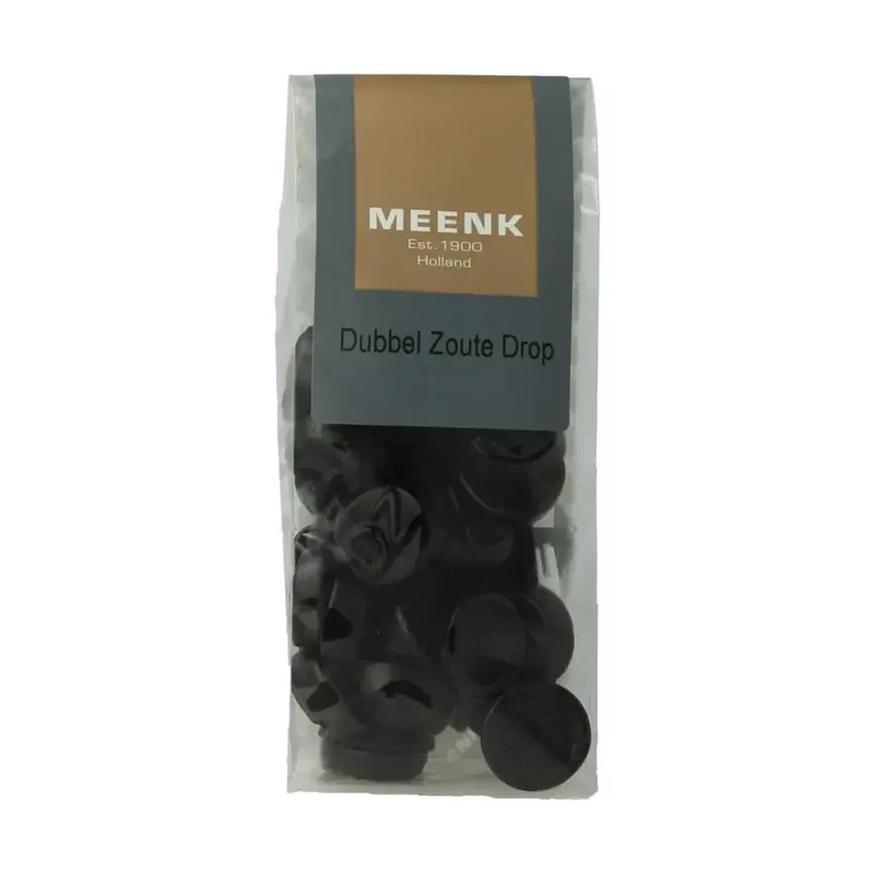 Meenk Dubbelzoute drop 180 gram