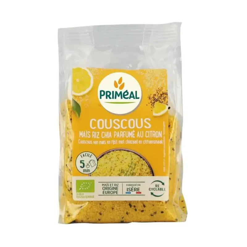 Primeal Couscous mais rijst en chia citroen 300 gram