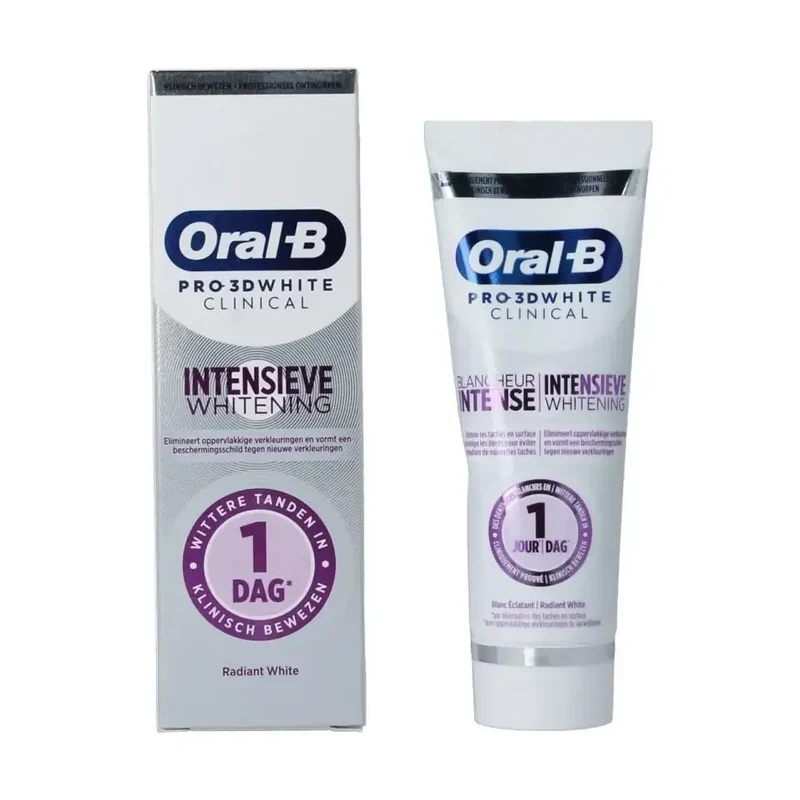 Oral B Tandpasta 3D white clinical radiant 75 ml