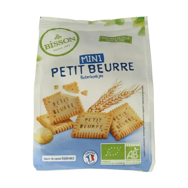 Bisson Mini petit buerre biscuitjes biologisch 125 gram