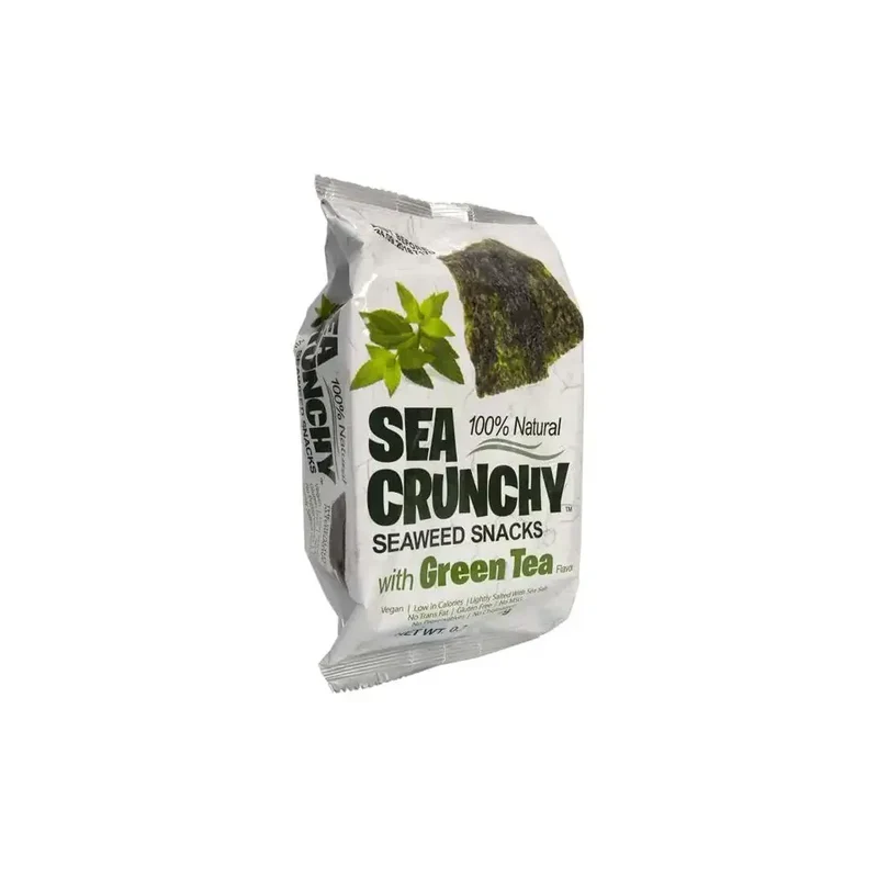 Sea Crunchy Nori zeewier snacks groene thee 10 gram