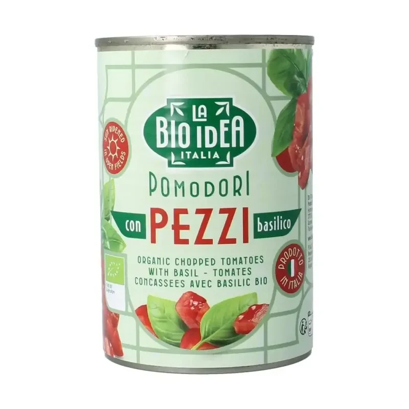 La Bio Idea Tomatenstukjes basilicum 400 gram