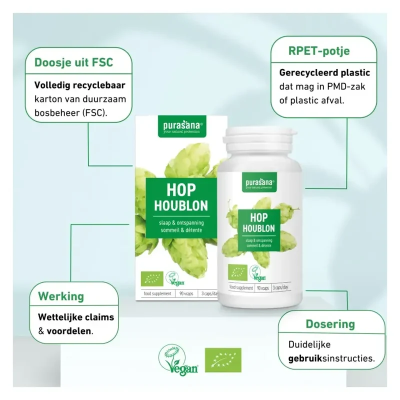 Purasana Hop bio 200 mg 90 vcaps