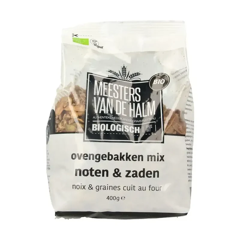 De Halm Ovengebakken noten en zaden 400 gram