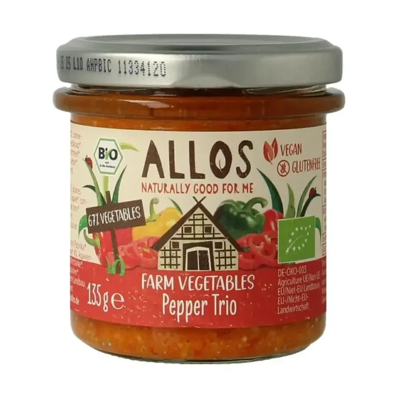 Allos Farm vegetables pepper trio 135 gram