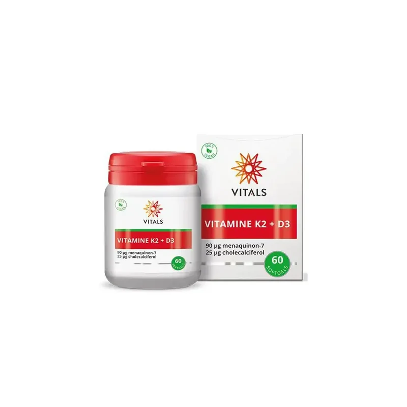 Vitals Vitamine K2 + D3 60 softgels