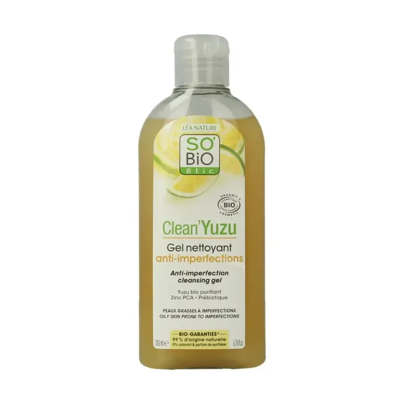 So Bio Etic Clean yuzu cleansing gel 200 ml
