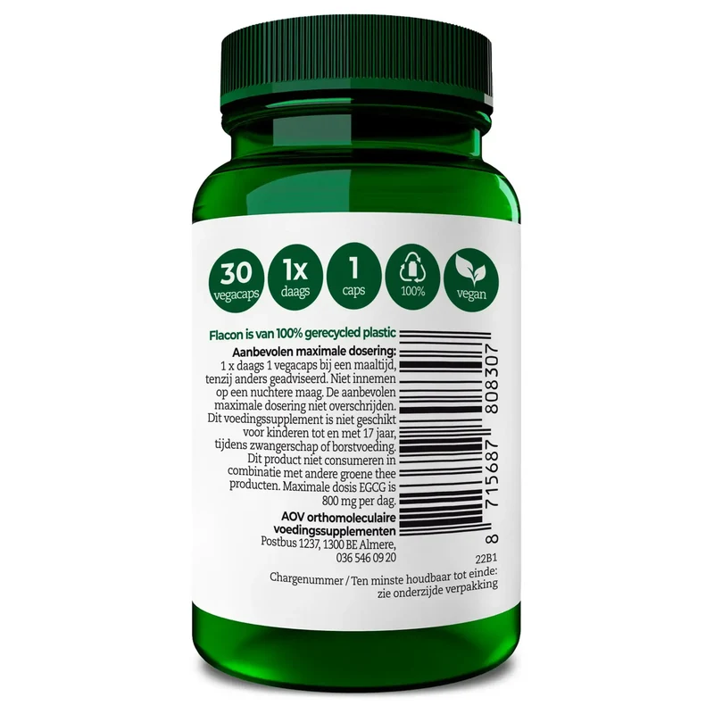 AOV 830 Saffraan & L theanine 30 vcaps