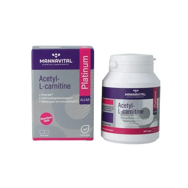 Mannavital Acetyl-l-carnitine platinum 60 vcaps