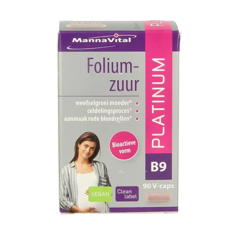Mannavital Foliumzuur platinum 90 vcaps
