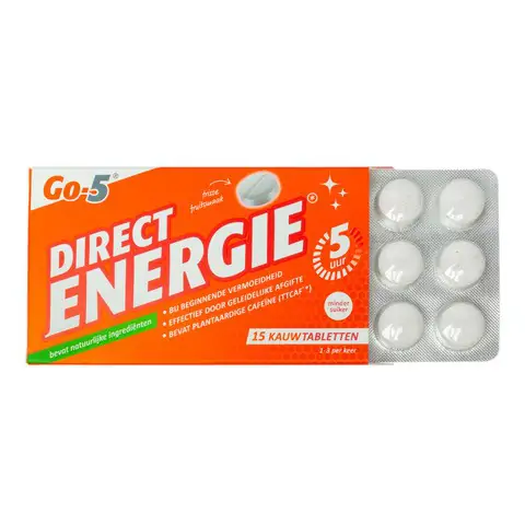 Go-5 Direct energy 15 kauwtabletten